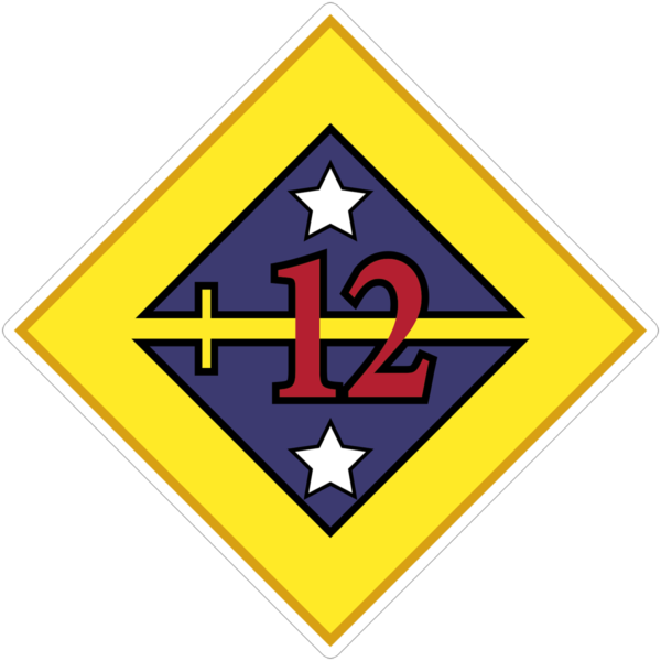 12th Division Patch 1917-1919 U.S. Army Military vinyl decal for car, truck, window or laptop - DECALS OF AMERICA