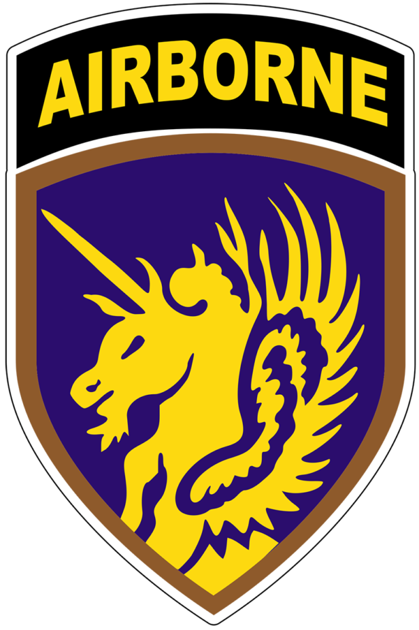13th Airborne Division Unicorn U.S. Army Military vinyl decal for car, truck, window or laptop - DECALS OF AMERICA