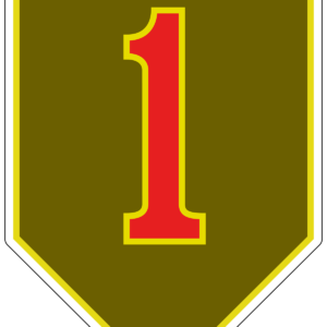 1st Infantry Division Patch vinyl decal for car, truck, window or laptop U.S Army Military - DECALS OF AMERICA