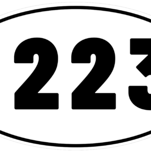 223 Ammo vinyl decal for car, truck, window or laptop military .223 caliber self defense hunting - DECALS OF AMERICA