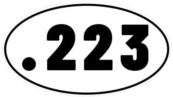 223 Ammo vinyl decal for car, truck, window or laptop military .223 caliber self defense hunting - DECALS OF AMERICA