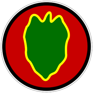 24th Infantry Division Patch Victory Division U.S. Army Military vinyl decal for car, truck, window or laptop - DECALS OF AMERICA