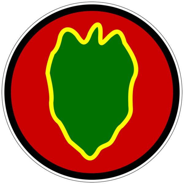 24th Infantry Division Patch Victory Division U.S. Army Military vinyl decal for car, truck, window or laptop - DECALS OF AMERICA