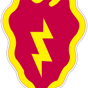 25th Infantry Division Patch Tropic Lightning U.S. Army Military vinyl decal for car, truck, window or laptop - DECALS OF AMERICA