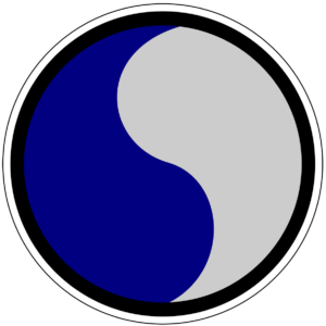 29th Infantry Division Patch Blue and Gray U.S. Army Military vinyl decal for car, truck, window or laptop - DECALS OF AMERICA