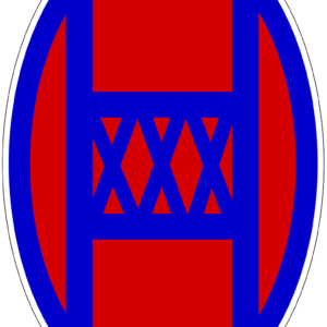 30th Infantry Division Patch Old Hickory U.S. Army Military vinyl decal for car, truck, window or laptop - DECALS OF AMERICA