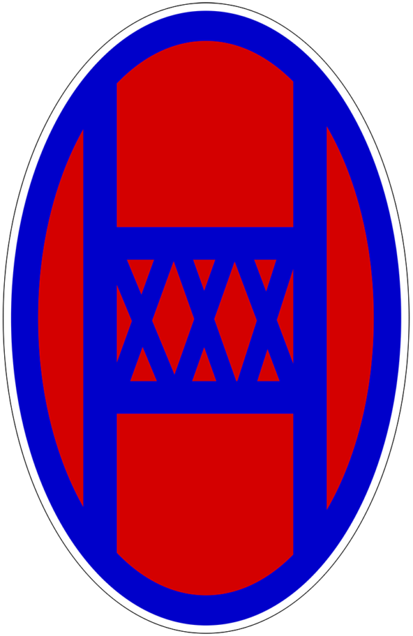 30th Infantry Division Patch Old Hickory U.S. Army Military vinyl decal for car, truck, window or laptop - DECALS OF AMERICA