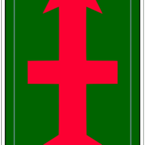 32nd Infantry Division Patch Red Arrow U.S. Army Military vinyl decal for car, truck, window or laptop - DECALS OF AMERICA