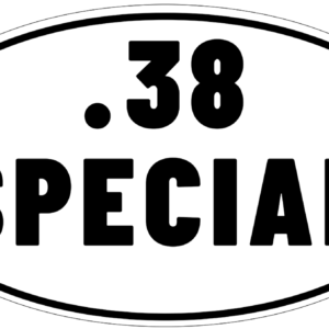 38 special Ammo vinyl decal for car, truck, window or laptop military .38 caliber self defense - DECALS OF AMERICA