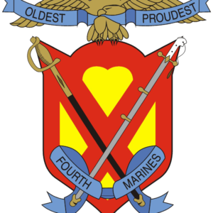 4th Marine Regiment Patch vinyl decal for car, truck, window or laptop U.S. Army Military