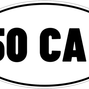 50 Ammo vinyl decal for car, truck, window or laptop military .50 caliber self defense - DECALS OF AMERICA