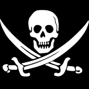 JOLLY ROGER PIRATE FLAG Skull Swords Vinyl Decal