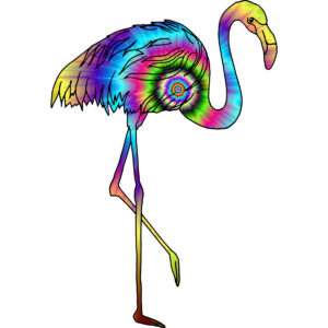 Walking Flamingo Vinyl Decal