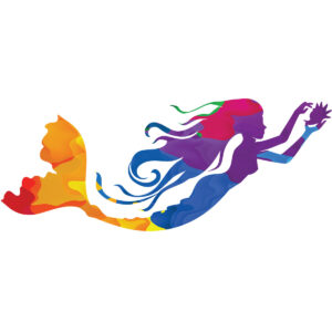 Abstract Mermaid with shell Vinyl Decal
