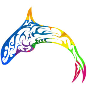 Abstract Orca Tribal Vinyl Decal