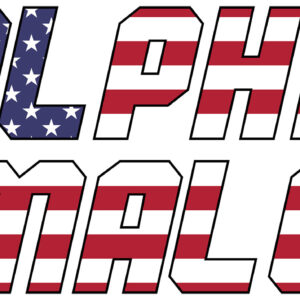 Alpha Male U.S. Flag Vinyl Decal