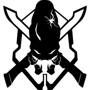 Legendary Skull Emblem Vinyl Decal