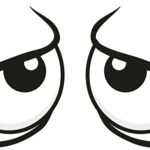 Googly Eyes Tired Vinyl Decal