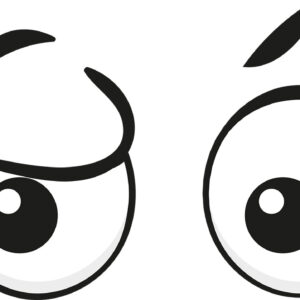 Googly Eyes Frustrated Vinyl Decal