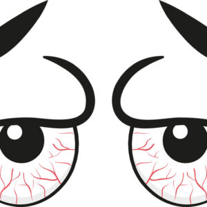 Googly Eyes Bloodshot Vinyl Decals