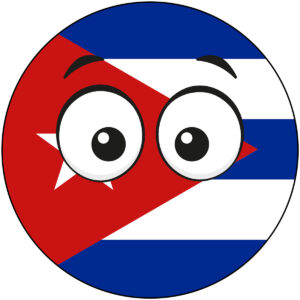 Cuba Country Ball Googly Eyes Vinyl Decal