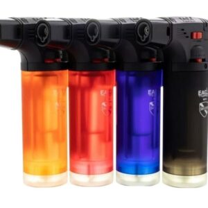 4 Pack Eagle Butane Torch Lighter Gun Windproof Adjustable Jet Flame Refillable - DECALS OF AMERICA