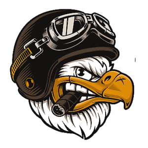 American Eagle Patriot Biker Sticker Motorcycle Cigar Vehicle Decal Car Truck - DECALS OF AMERICA