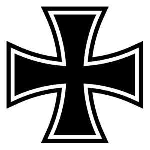 IRON CROSS DECAL STICKER VINYL maltese cross outlaw biker chopper motorcycle - DECALS OF AMERICA
