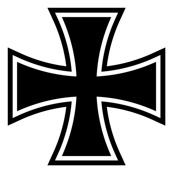 IRON CROSS DECAL STICKER VINYL maltese cross outlaw biker chopper motorcycle - DECALS OF AMERICA