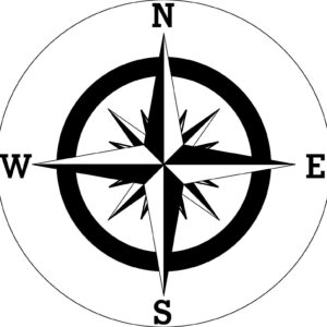 Compass Vinyl Decal Sticker | Nautical Navigation Car Truck Window Laptop - DECALS OF AMERICA