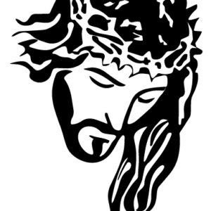 Jesus Christ Praying Crown of Thorns Vinyl Decal Sticker - DECALS OF AMERICA