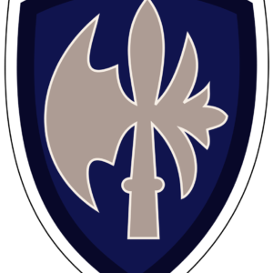 65th Infantry Division Patch Battle Axe U.S. Army Military vinyl decal for car, truck, window or laptop - DECALS OF AMERICA