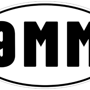 9mm Ammo vinyl decal for car, truck, window or laptop military - DECALS OF AMERICA