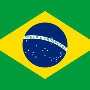 BRAZIL COUNTRY FLAG, STICKER, DECAL, 5YR VINYL