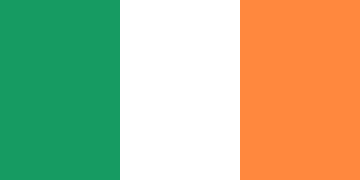 Flag_of_Ireland IRELAND COUNTRY FLAG, STICKER, DECAL, 5YR VINYL