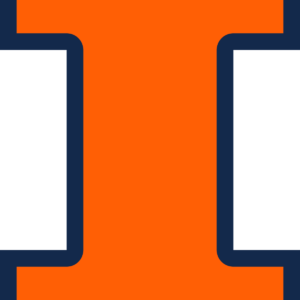 Illinois Fighting Illini NCAA Football Vinyl Decal for Car Truck Window Laptop