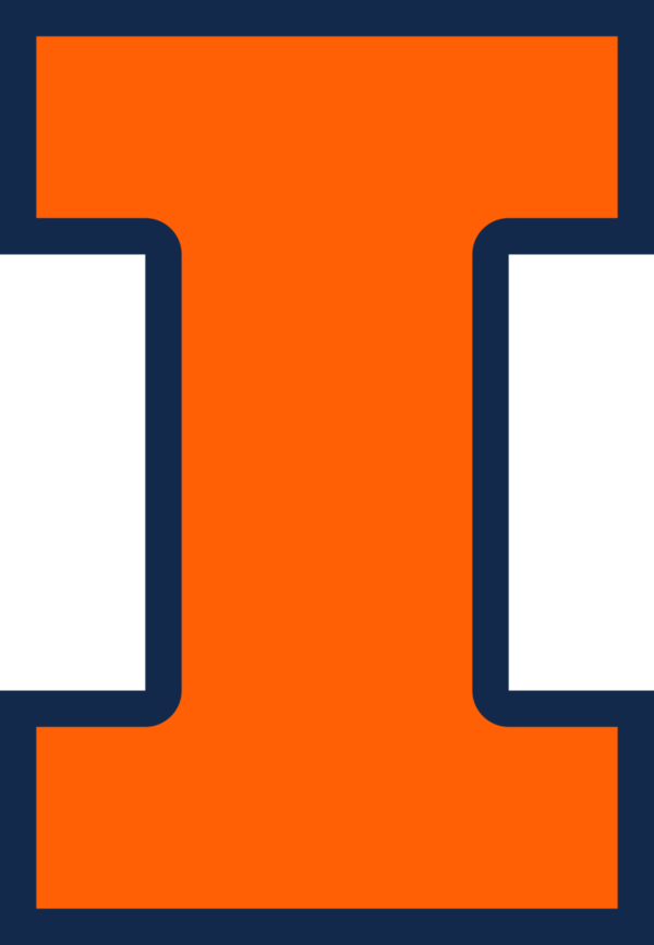 Illinois Fighting Illini NCAA Football Vinyl Decal for Car Truck Window Laptop