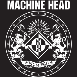 Copy of Machine Head logo White on Color Background Vinyl Decal for Car Truck Window Laptop